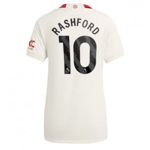 Manchester United Marcus Rashford #10 Koszulka Trzecich Kobiety 2023-24 Krótki Rękaw
